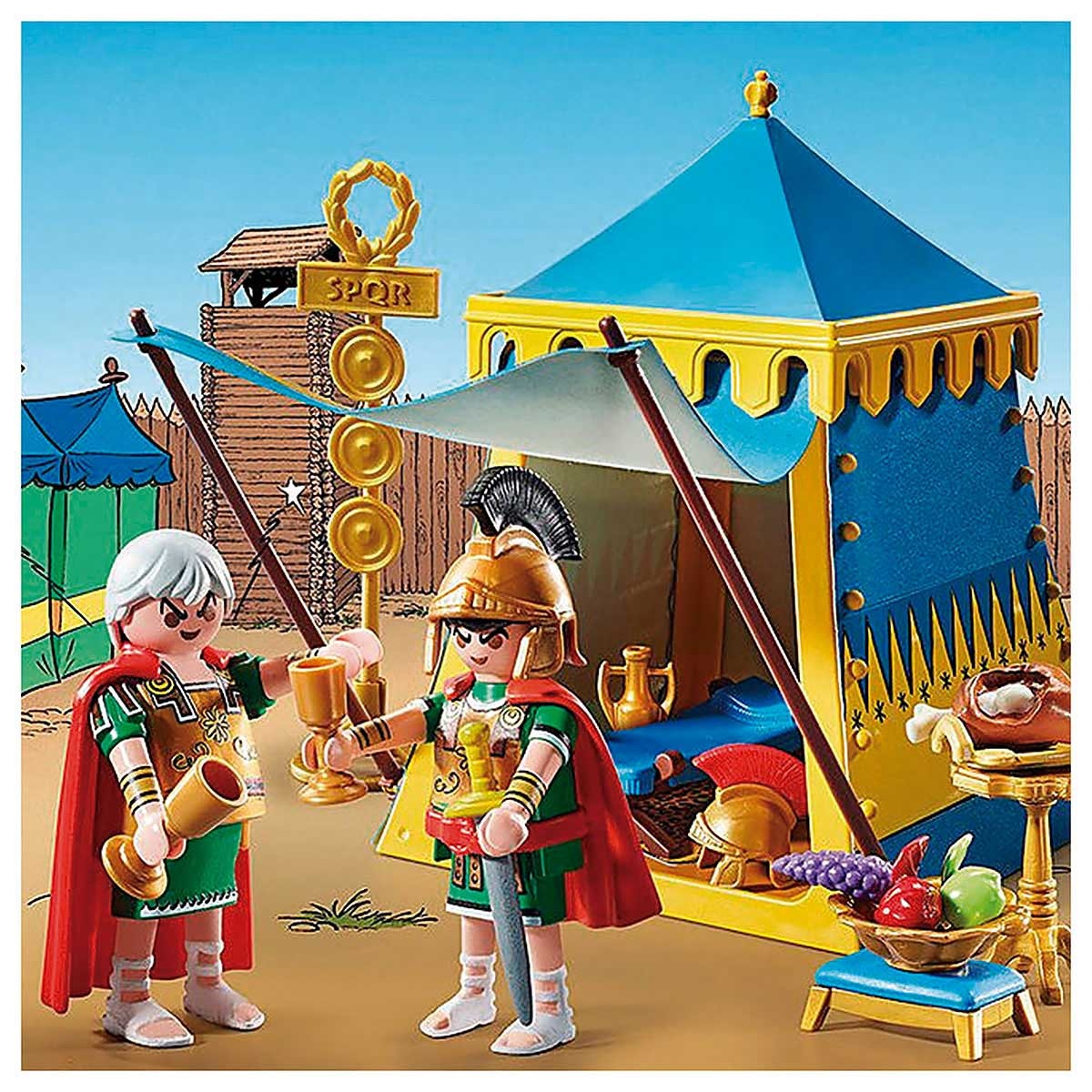 Playmobil - Tenda Do Lider Com Generais - Asterix - 71015