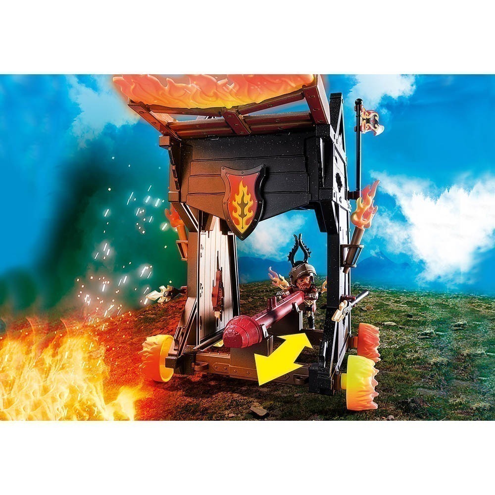 Playmobil - Aríete De Fogo Dos Bandidos De Burnham - Novel More - 70393
