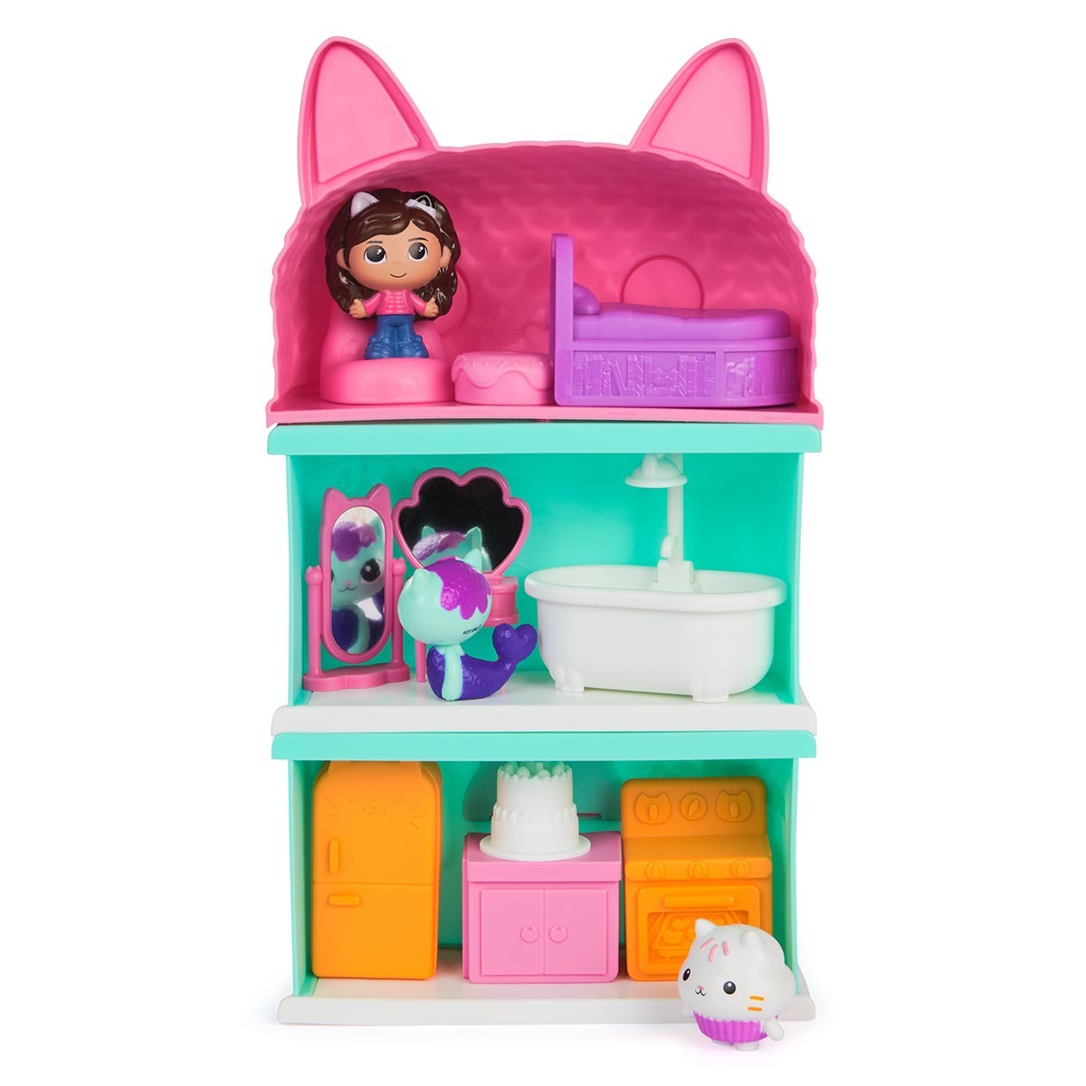 Gabbys Dollhouse - Conjunto De 3 Mini Playsets