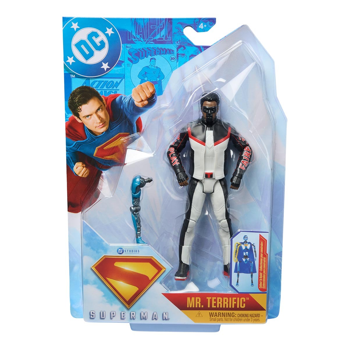 Boneco Senhor Incrível 15cm + 1 Colecionável -Superman Filme
