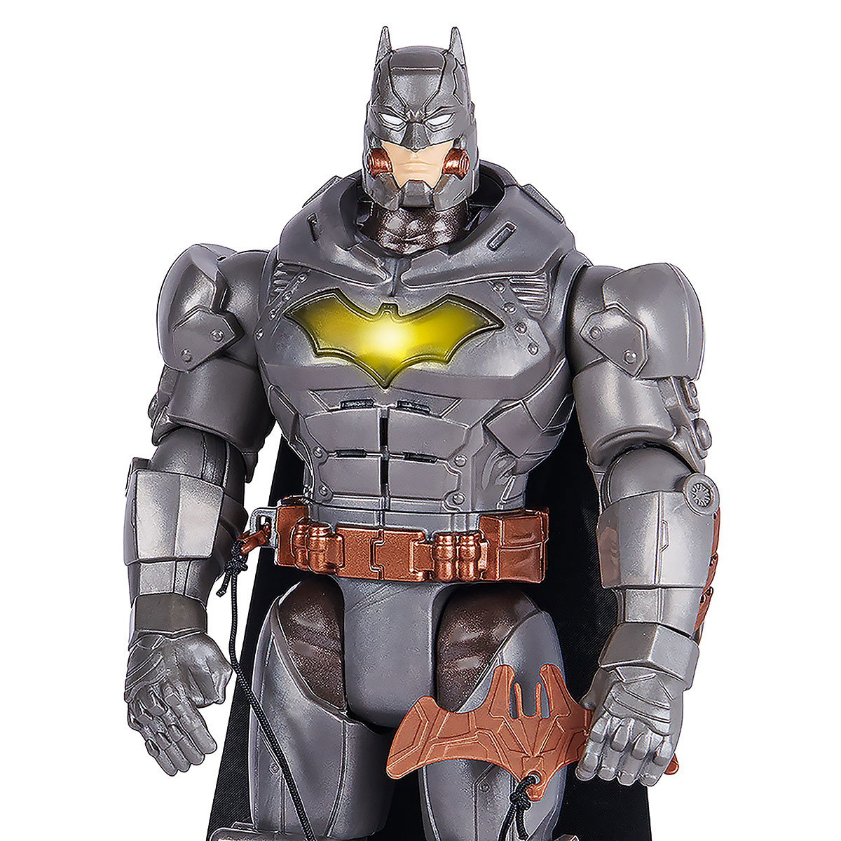 Boneco Batman De Luxo Battle Strike 30Cm Com Acessórios - Dc