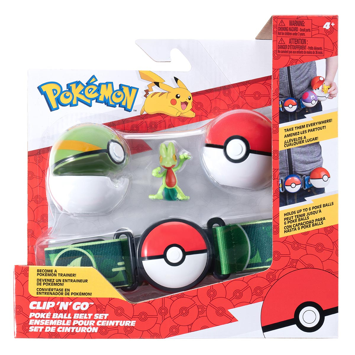 Cinto Com Boneco Treecko E 2 Pokébolas - Pokémon