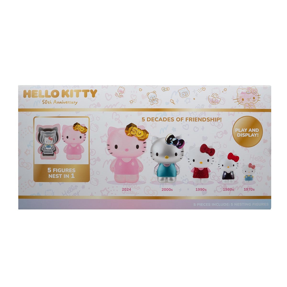 5 Bonecas Hello Kitty Colecao Especial De 50 Anos