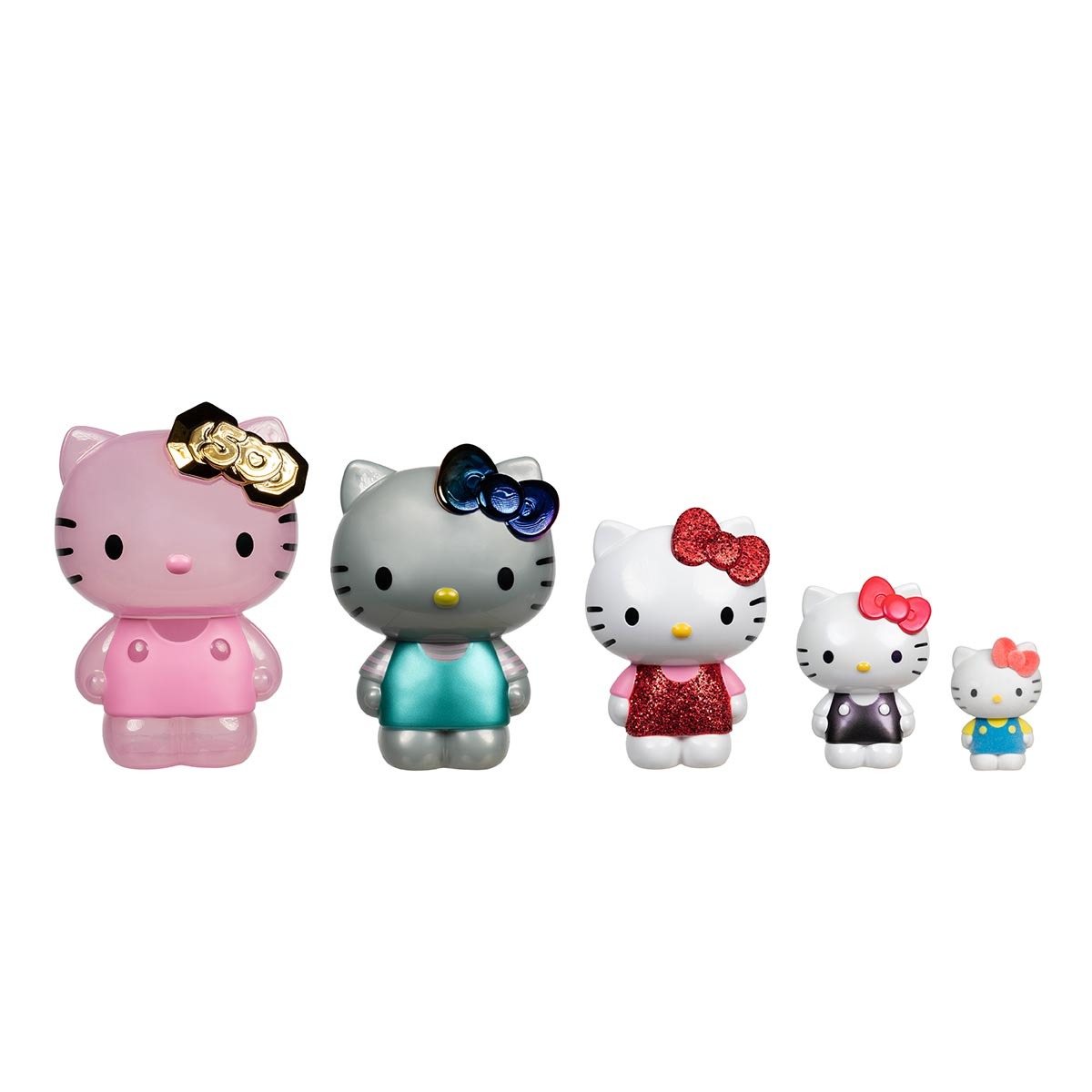 5 Bonecas Hello Kitty Colecao Especial De 50 Anos
