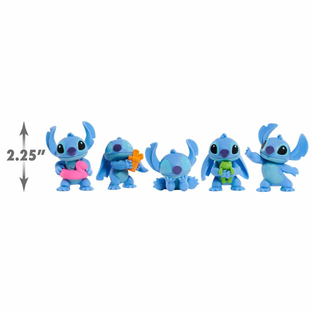 5 Mini Bonecos De 4Cm Do Stitch Colecionaveis - Disney