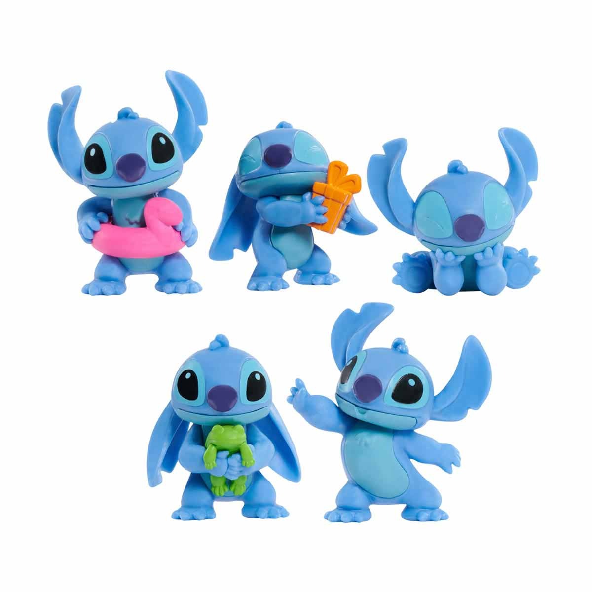 5 Mini Bonecos De 4Cm Do Stitch Colecionaveis - Disney