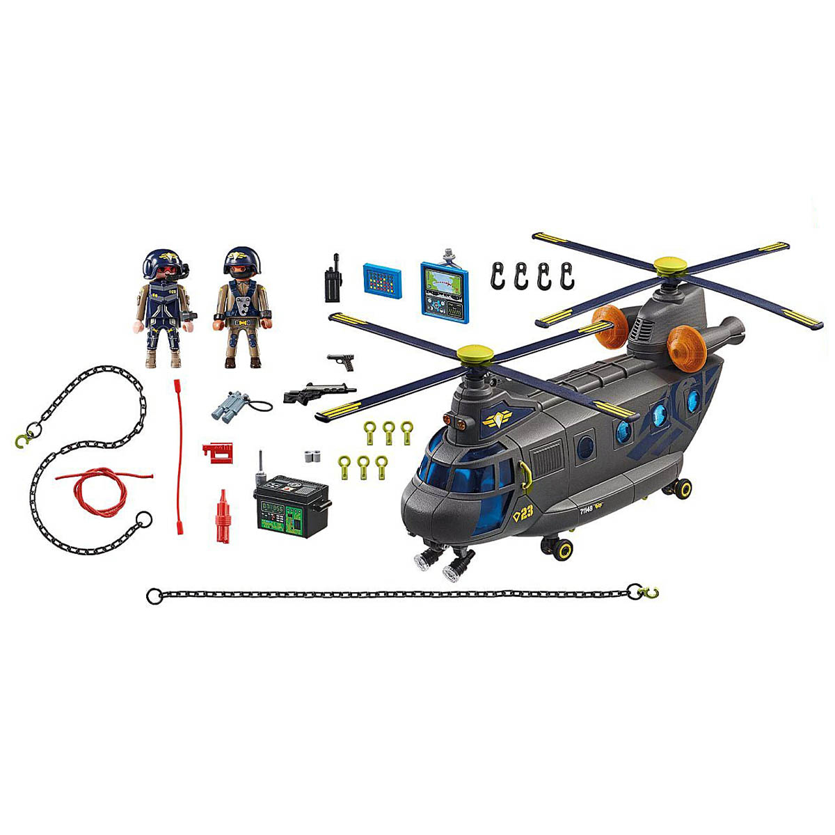 Unidade Tática Aeronave de Resgate - Playmobil City Action 71149