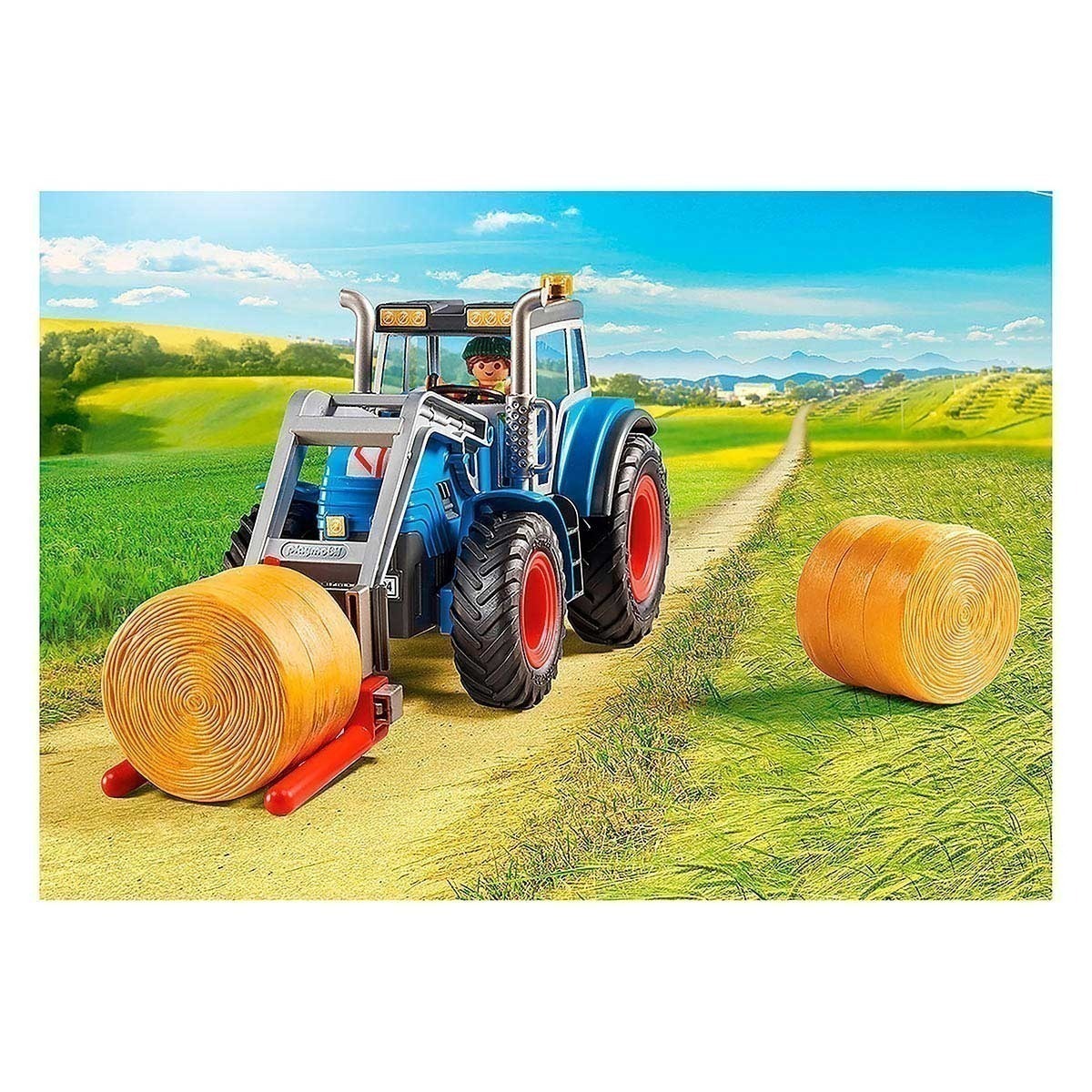 Playmobil - Grande Trator Com Acessórios - Country - 71004