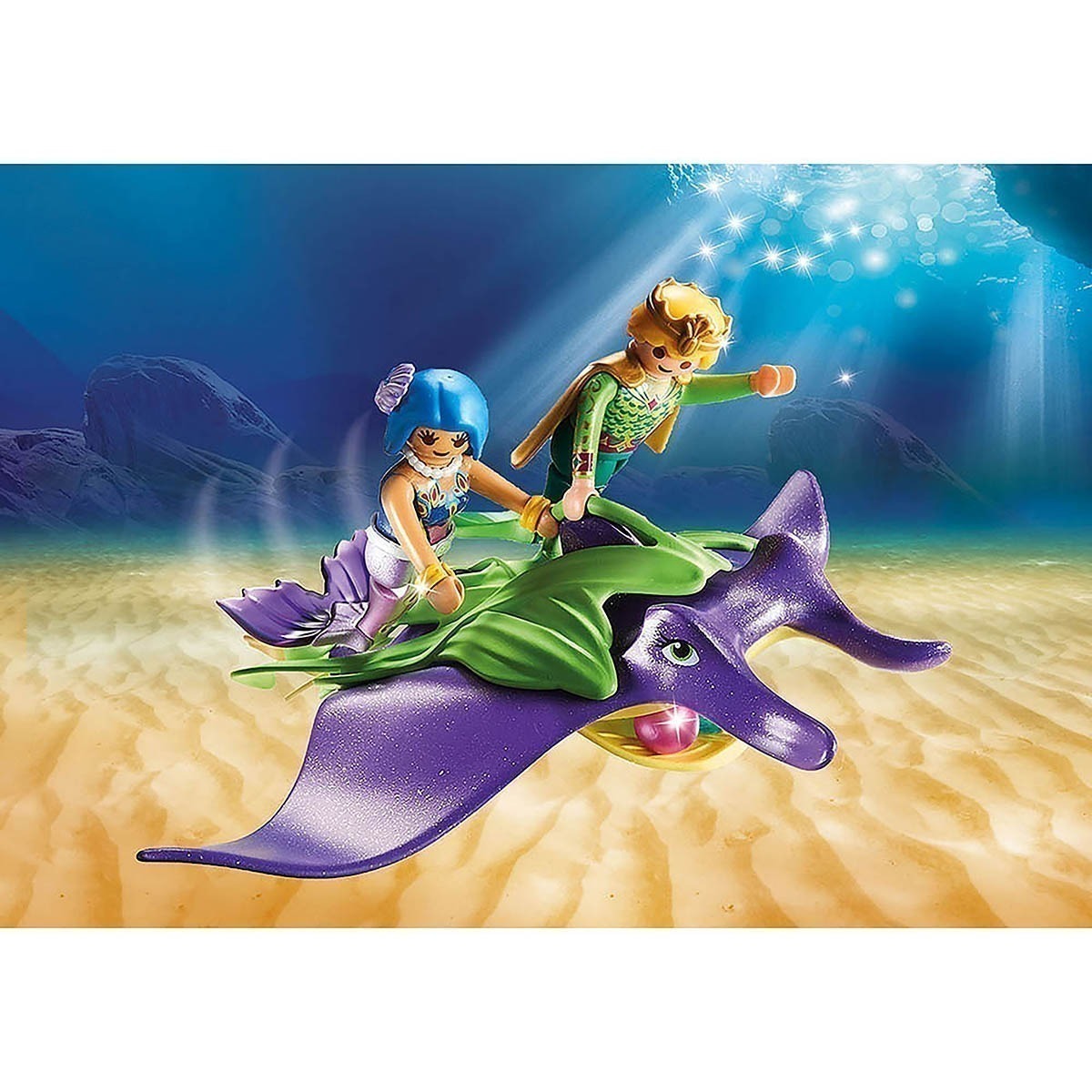 Playmobil - Colecionador De Pérolas Com Arraias - Magic - 70099