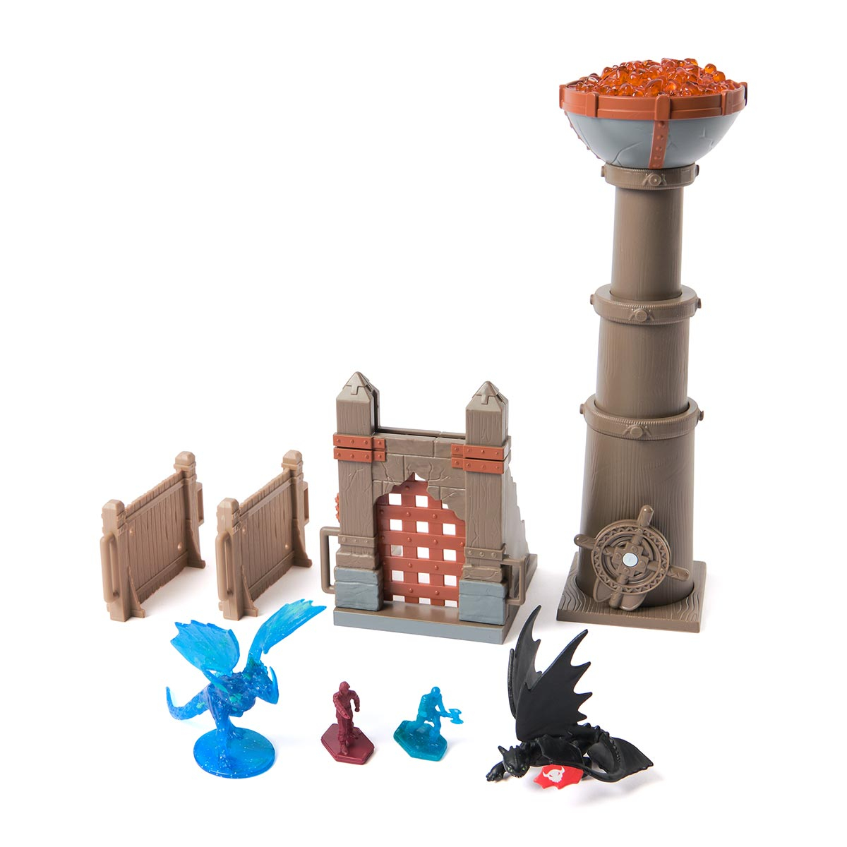 Playset Torre de Fogo + Bonecos - Como Treinar O Seu Dragão Playset Torre de Fogo + Bonecos - Como Treinar O Seu Dragão