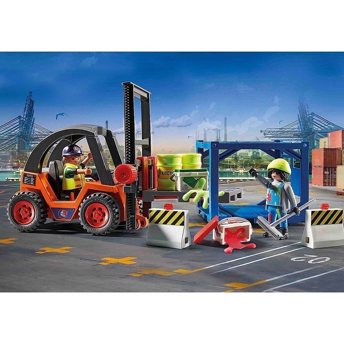 Playmobil - Empilhadeira - City Action - 70772