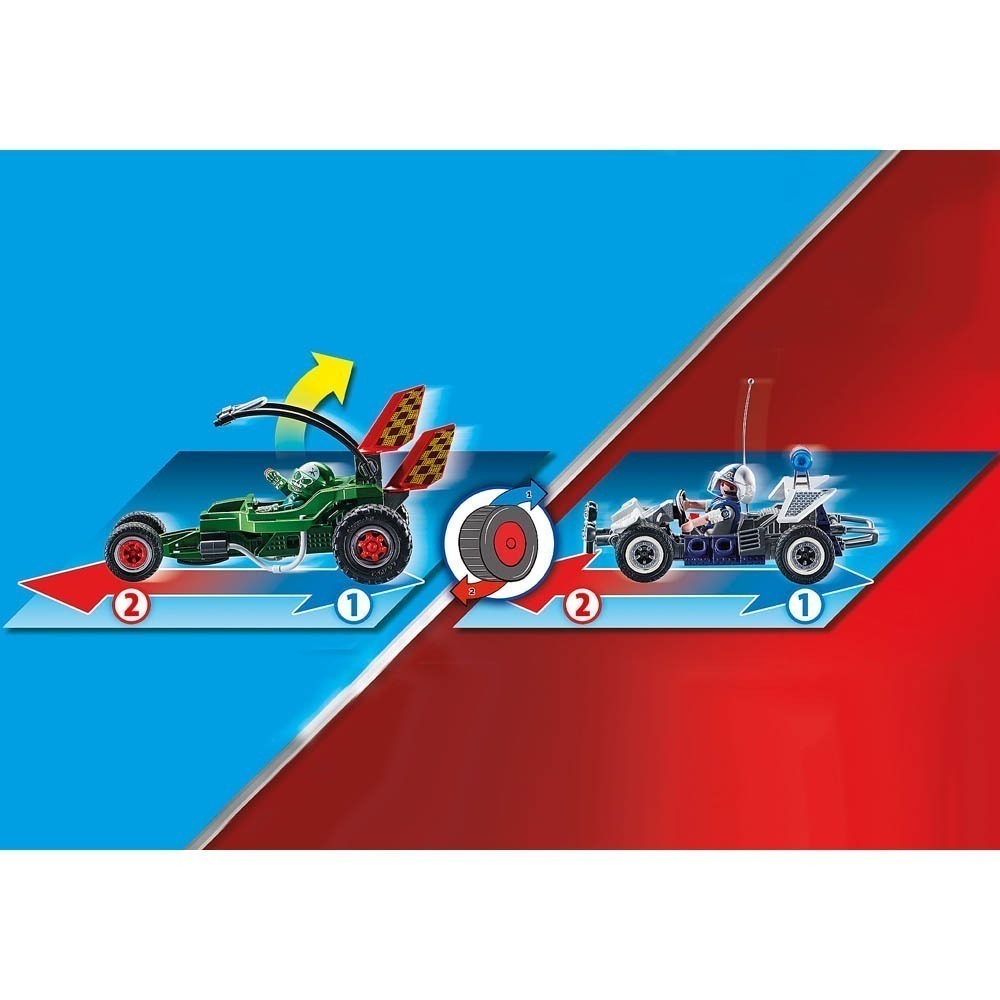Playmobil - Go-Kart Fuga Da Polícia - City Action - 70577