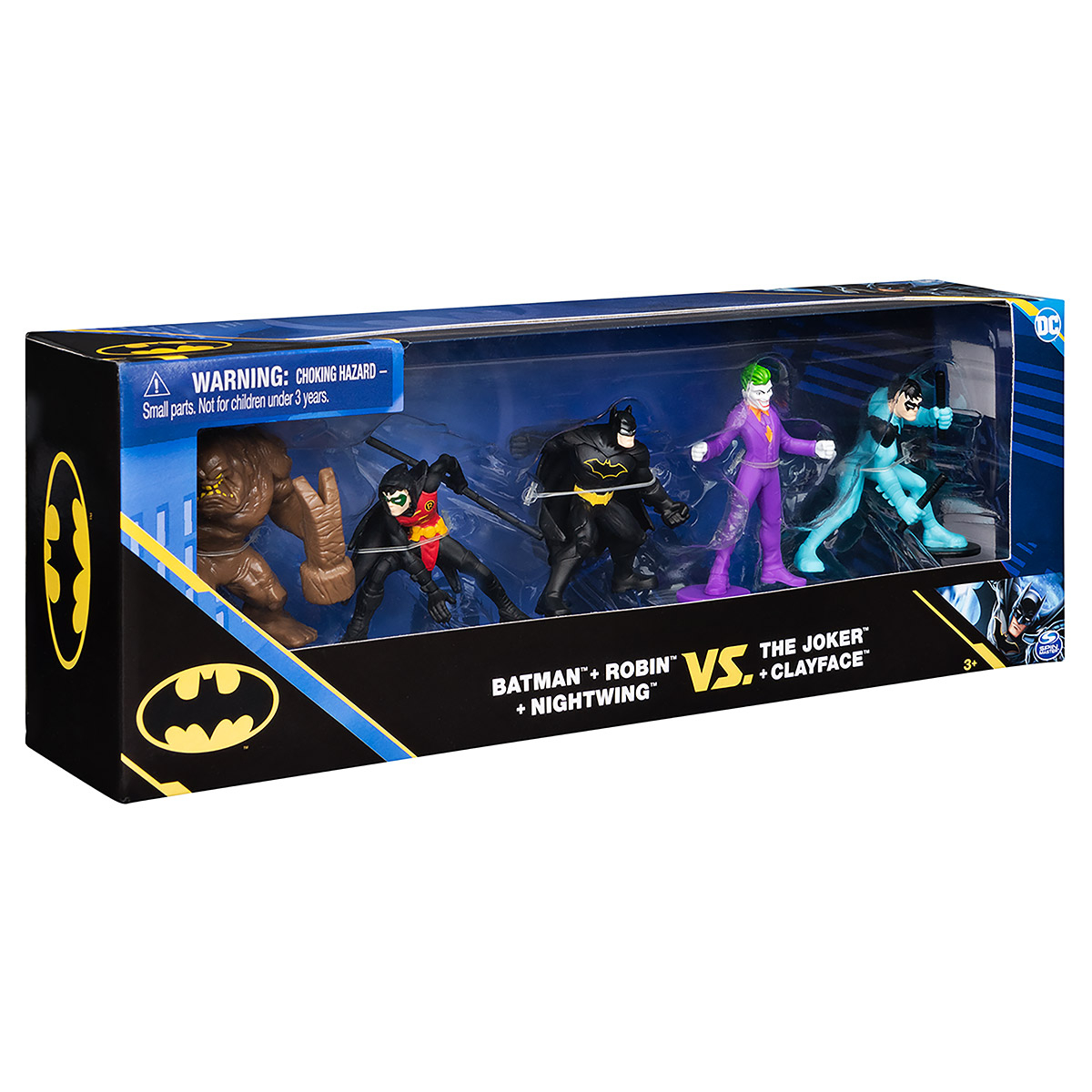 Batman - 5 Bonecos 5Cm - Batman Vs Coringa E Cara De Barro Batman - 5 Bonecos 5Cm - Batman Vs Coringa E Cara De Barro