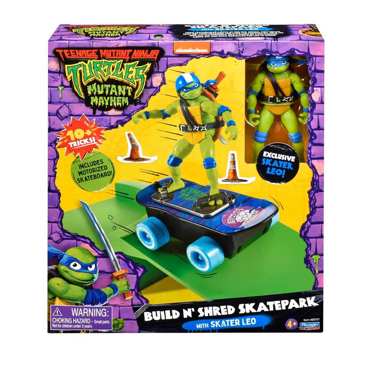 Pista De Skate Com Boneco Leo Skatista - As Tartarugas Ninja Pista De Skate Com Boneco Leo Skatista - As Tartarugas Ninja