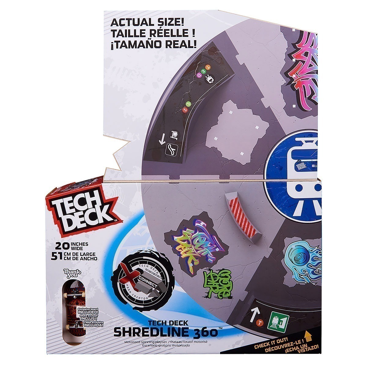 Tech Deck - Playset Giratório Motorizado Shredline 360