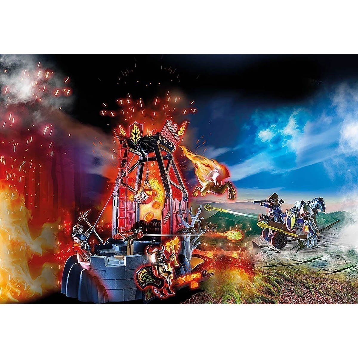 Playmobil - Mina De Lava Dos Bandidos De Burnham - Novelmore - 70390