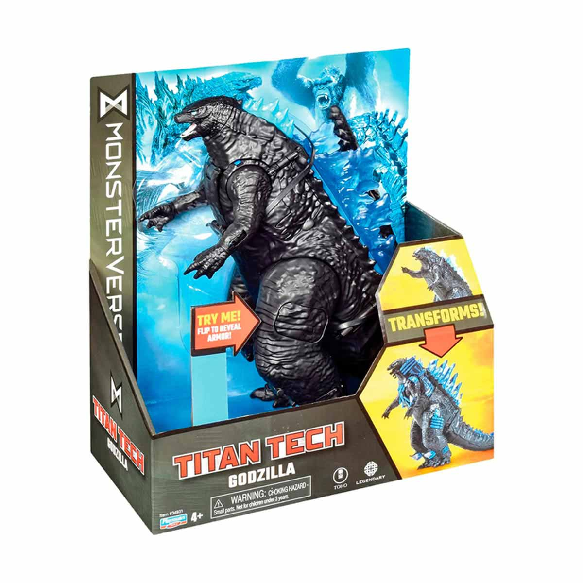 Boneco Titã Tech Godzilla Monsterverse 20Cm - Godzilla Boneco Titã Tech Godzilla Monsterverse 20Cm - Godzilla
