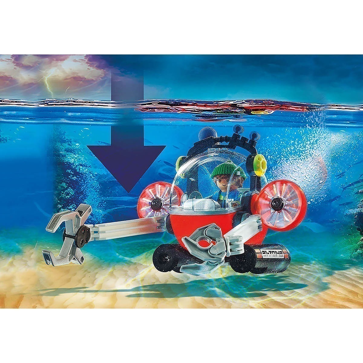 Playmobil - Expedição Ambiental Mergulho - City Action - 70142