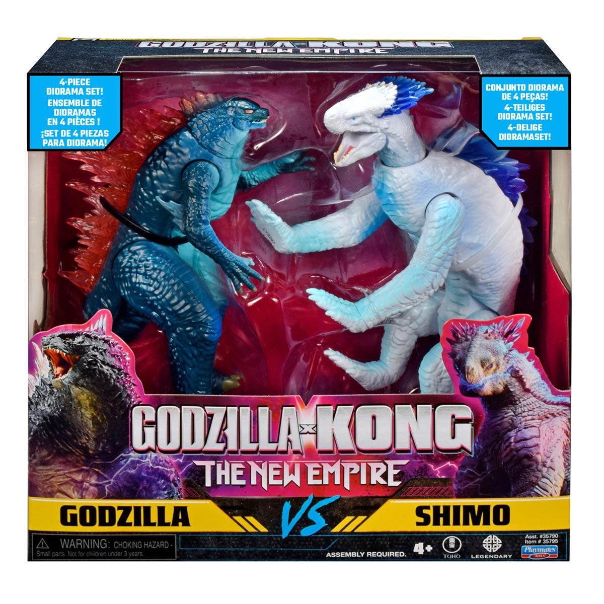 2 Bonecos Godzilla Vs Shimo De 15Cm Com Acessórios Godzilla 2 Bonecos Godzilla Vs Shimo De 15Cm Com Acessórios Godzilla