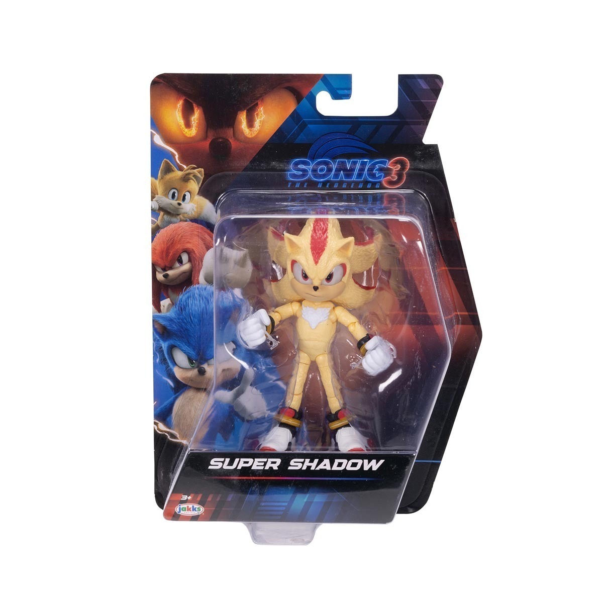 Boneco Super Shadow de 12cm - Sonic 3 Filme