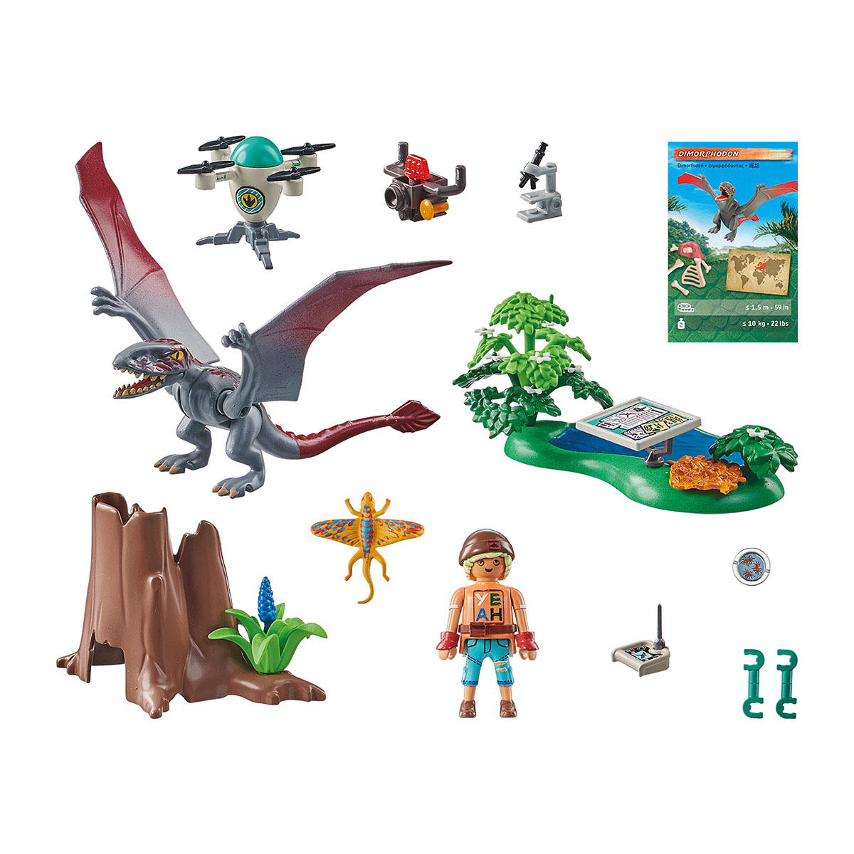 Observatório para Dimorphodon - Playmobil Dinos 71525