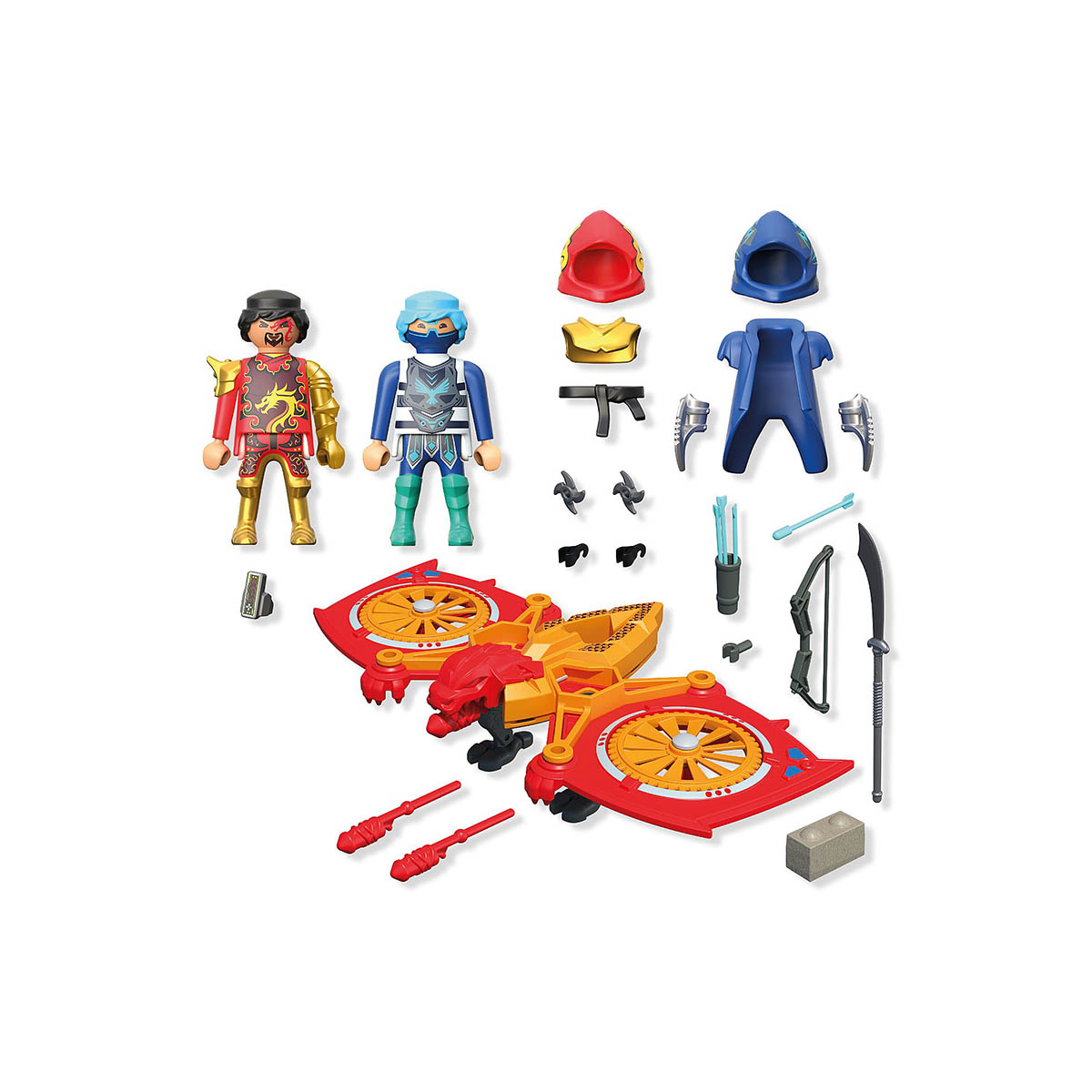 Herói Drone Lutando Contra Ninja Malvado - Playmobil Heroes 71833