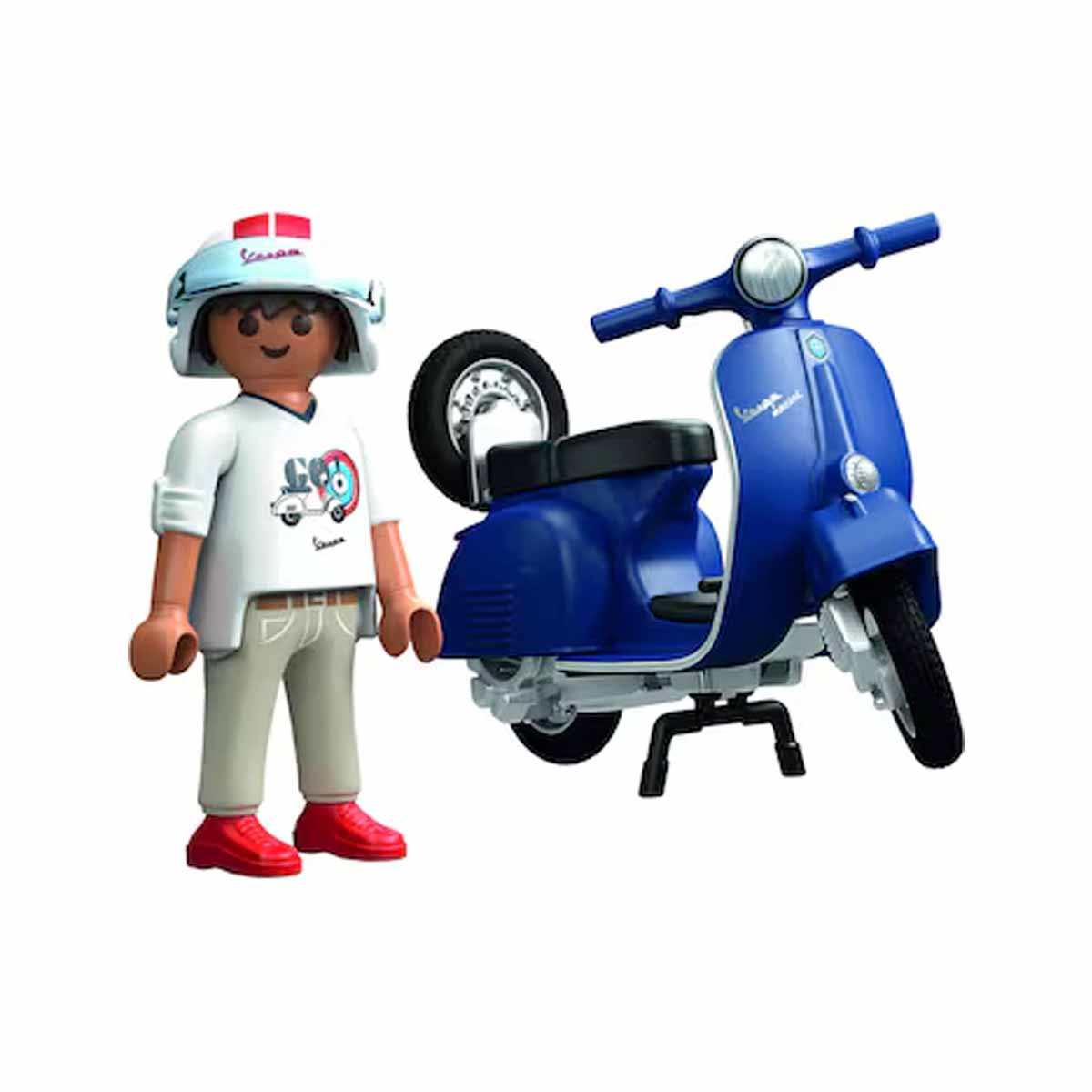 Vespa Azul com Homem - Playmobil Vespa 71622
