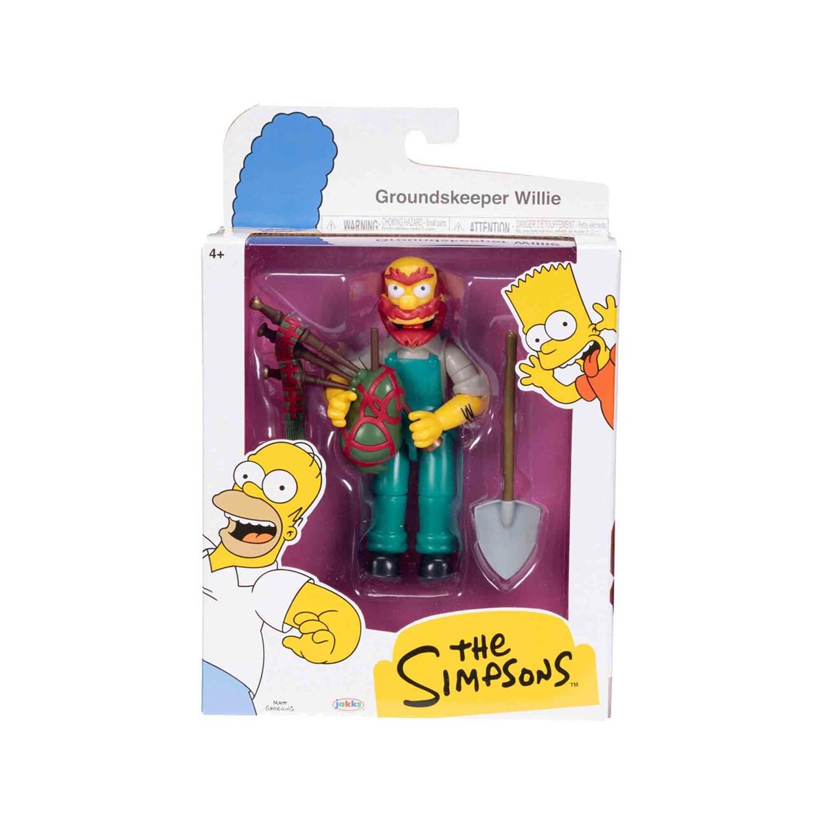 Boneco Zelador Willie De 12Cm Com Gaita De Fole -Os Simpsons Boneco Zelador Willie De 12Cm Com Gaita De Fole -Os Simpsons