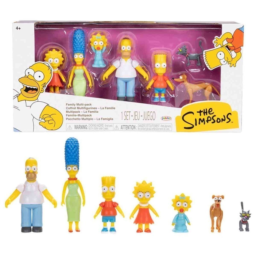 7 Bonecos Dos Simpsons (Colecao Familia) - Os Simpsons