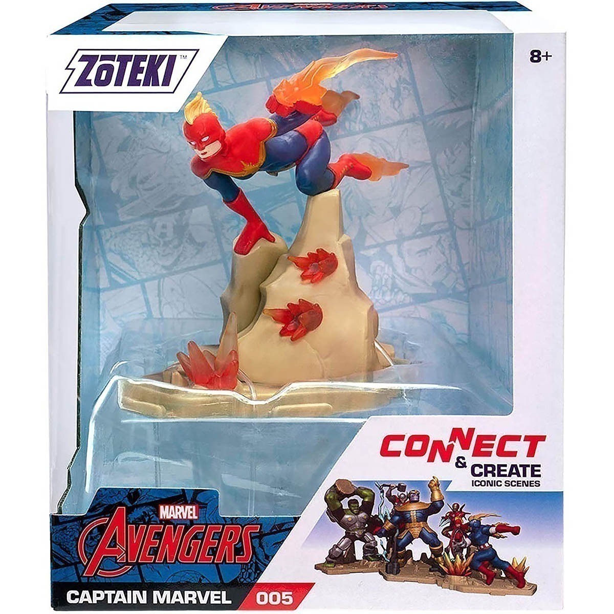 Zoteki - Os Vingadores - Capitã Marvel 15 Cm Zoteki - Os Vingadores - Capitã Marvel 15 Cm