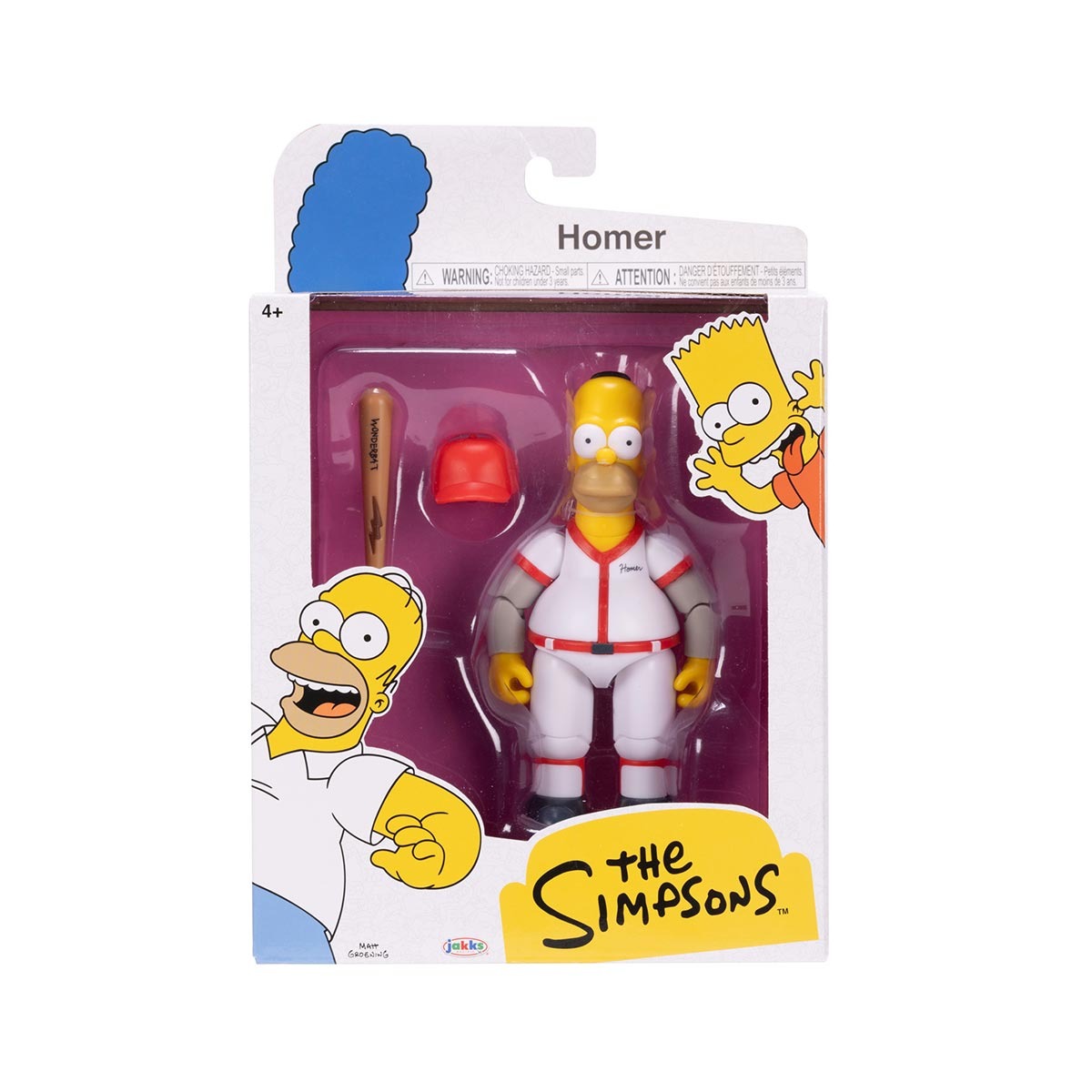 Boneco Homer 12cm com Bastão de Baseball - Os Simpsons