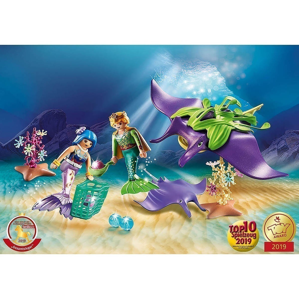 Playmobil - Colecionador De Pérolas Com Arraias - Magic - 70099