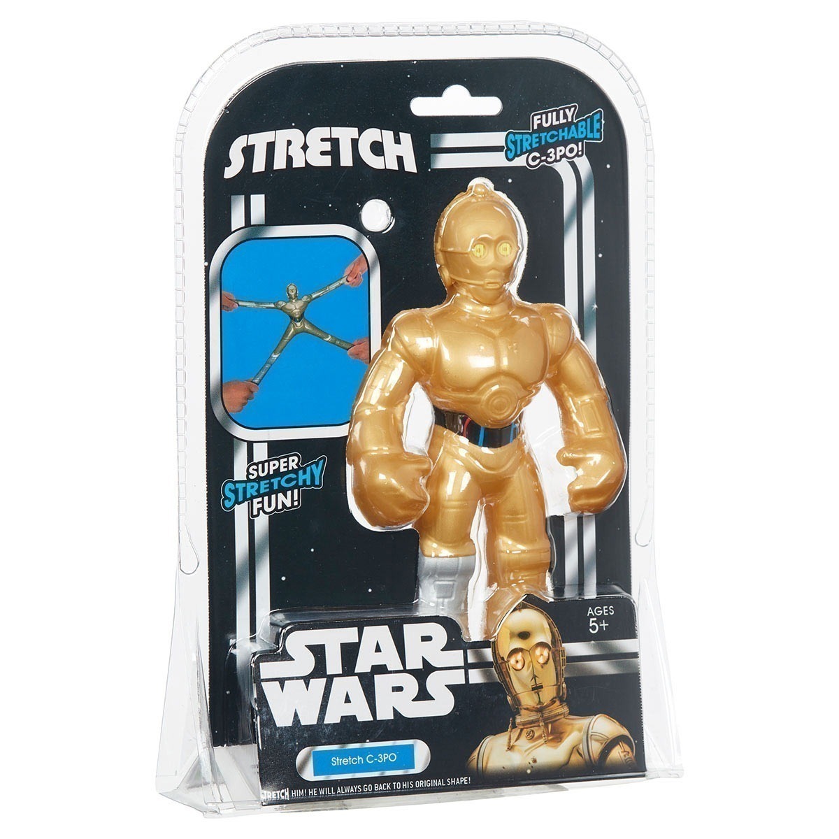Stretch - Boneco Star Wars Elástico 17Cm - C-3Po