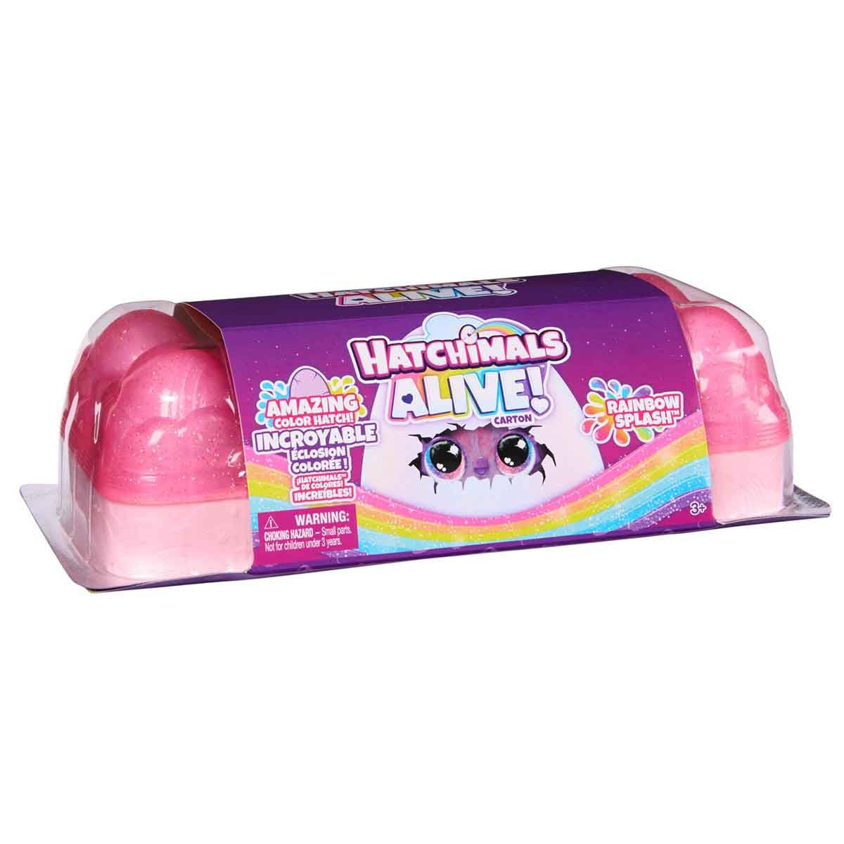 Pack Com 5 Ovos Surpresa - Hatchimals Alive Ranbow Splash