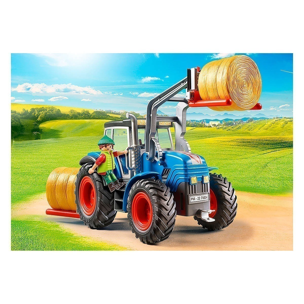 Playmobil - Grande Trator Com Acessórios - Country - 71004