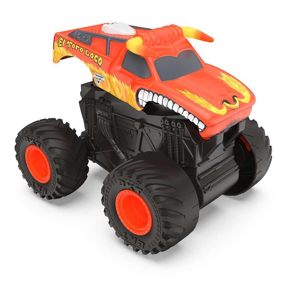 Carrinho El Toro Loco Laranja Click &amp; Flip - Monster Jam