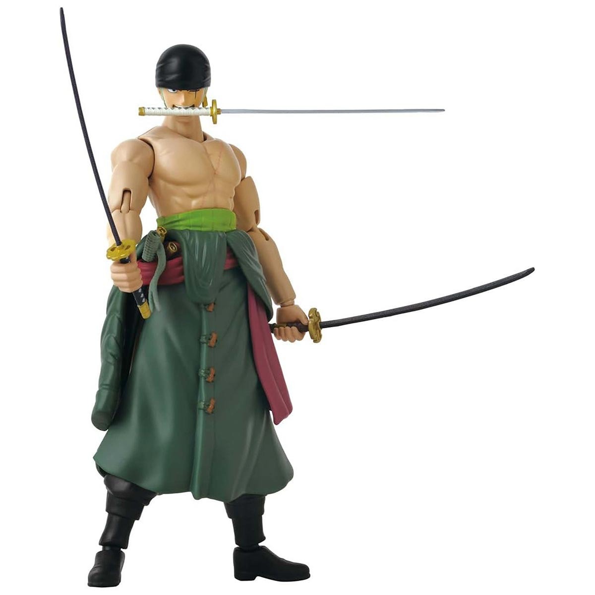 Boneco Zoro (Estilo 3 Espadas Santoryu) de 16cm - One Piece