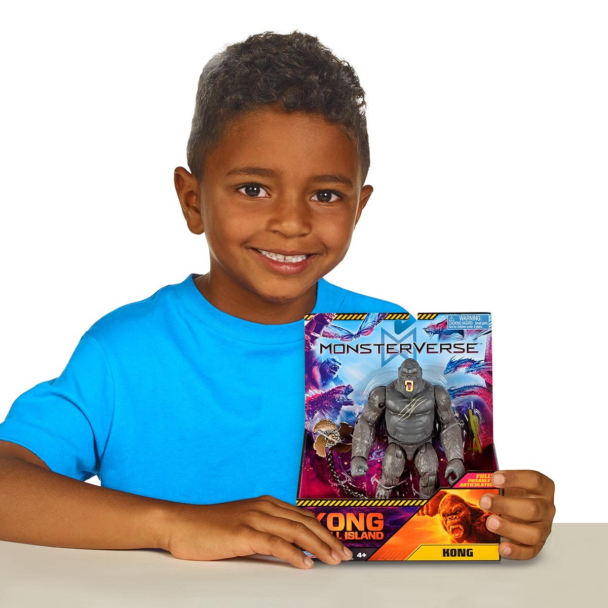 Boneco Kong de 15 cm com Acessório - Kong, A Ilha da Caveira