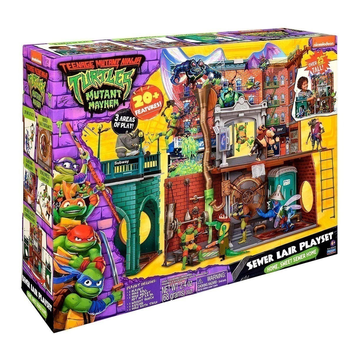 Playset Covil No Esgoto - As Tartarugas Ninja