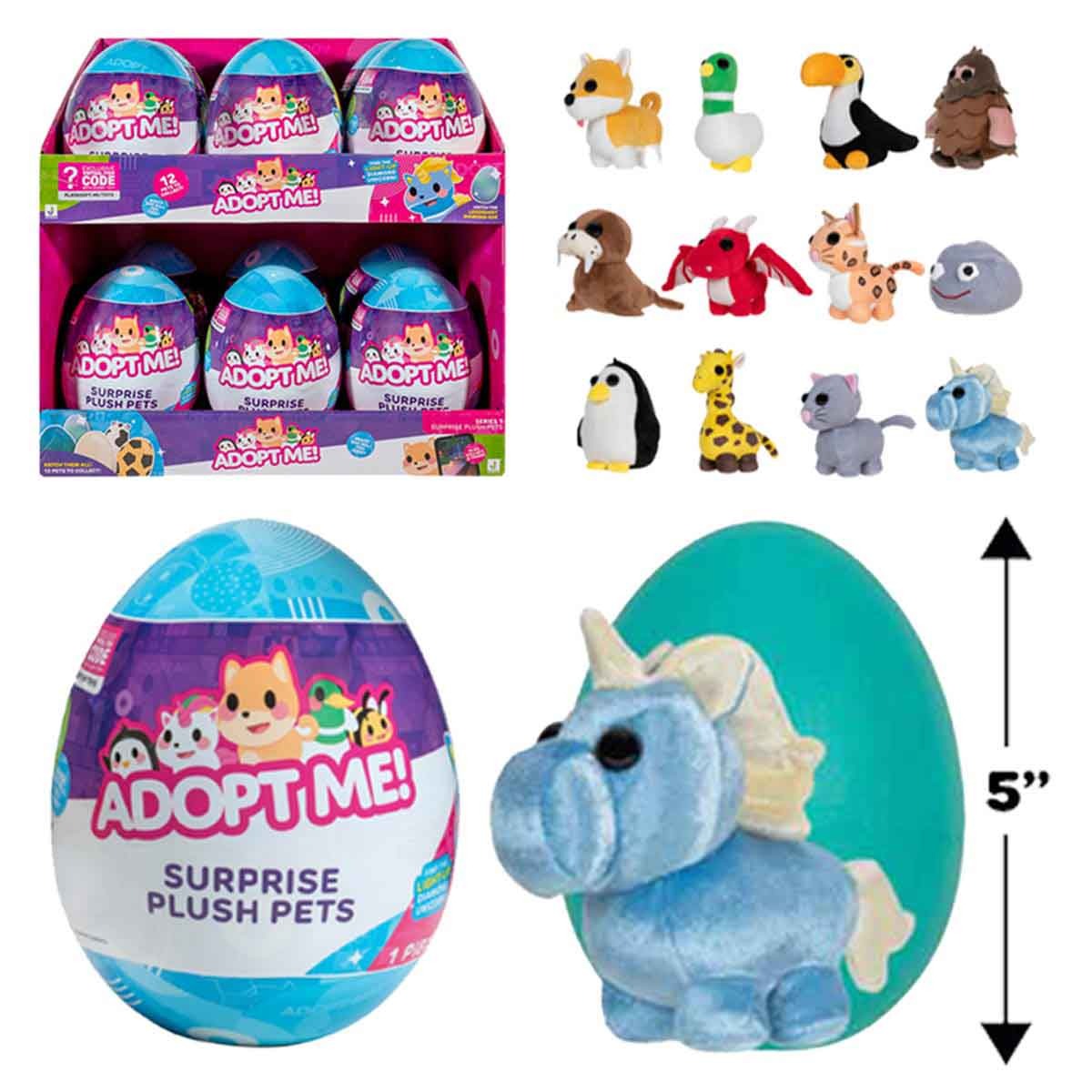 Ovo Surpresa Com Pelúcia De 12Cm - Adopt Me