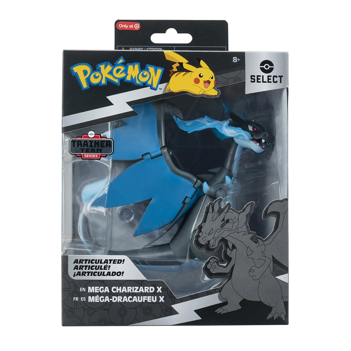 Pokemon - Boneco Articulada Mega Charizard X 15cm