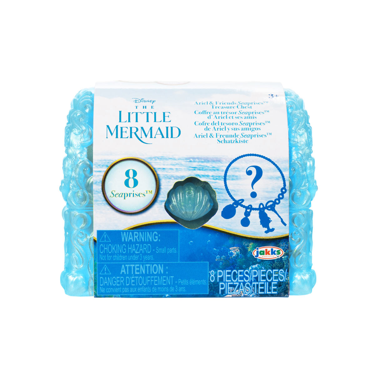 A Pequena Sereia - Caixinha Surpresa Da Ariel - Azul Claro