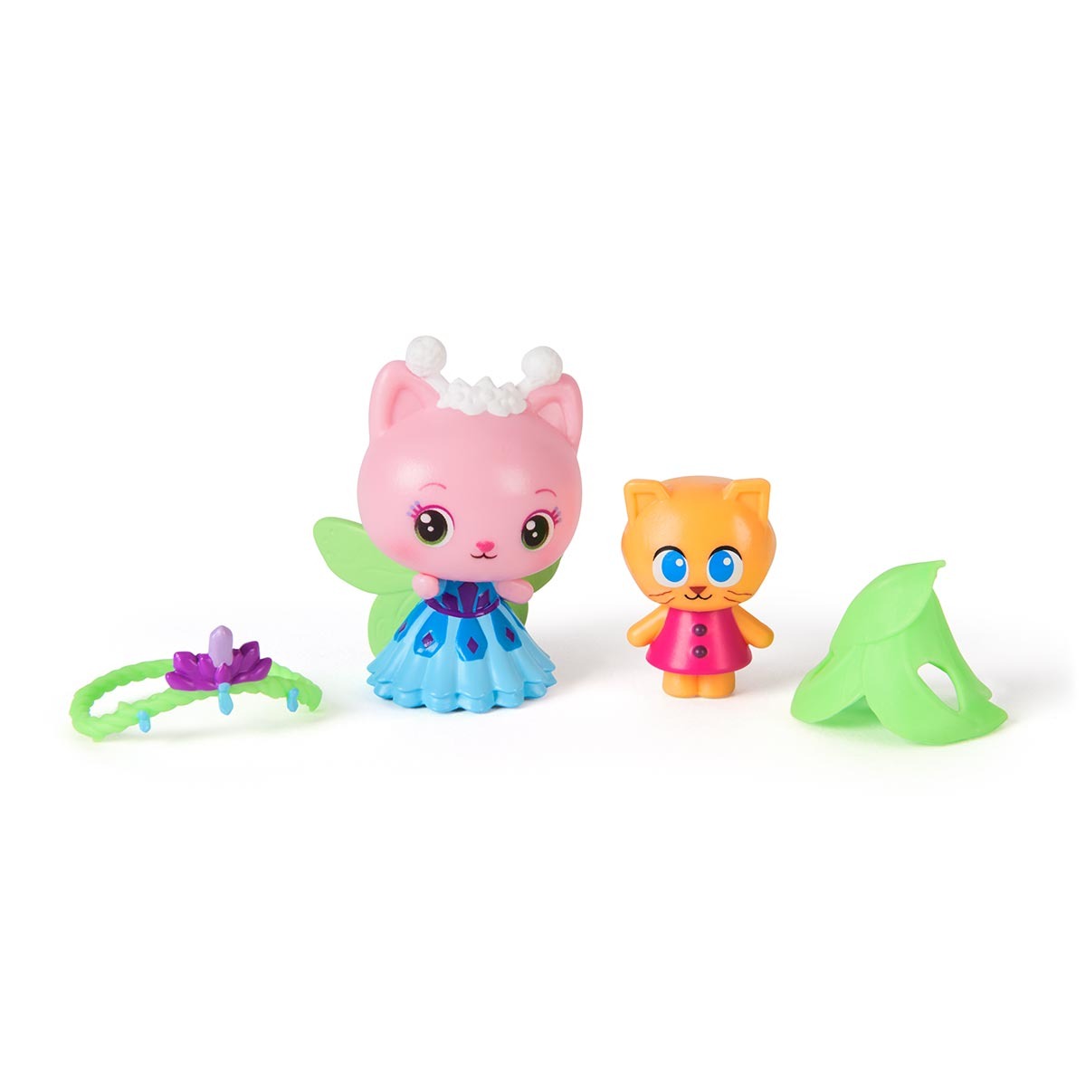 2 Bonecos Queen Kitty Fairy e Kitty Gnome - Gabbys Dollhouse