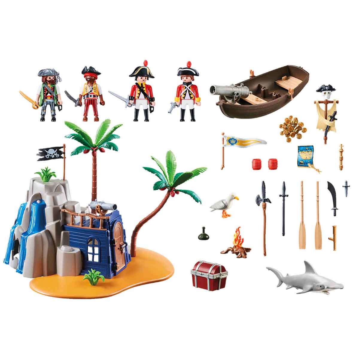 Playmobil - Esconderijo Da Ilha Pirata - Pirates - 70556
