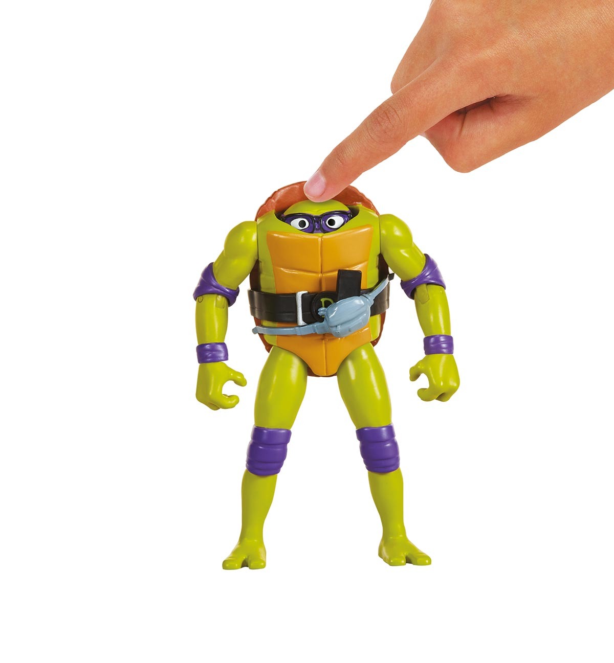 Boneco Donatello de 10cm Cabeca Retratil As Tartarugas Ninja