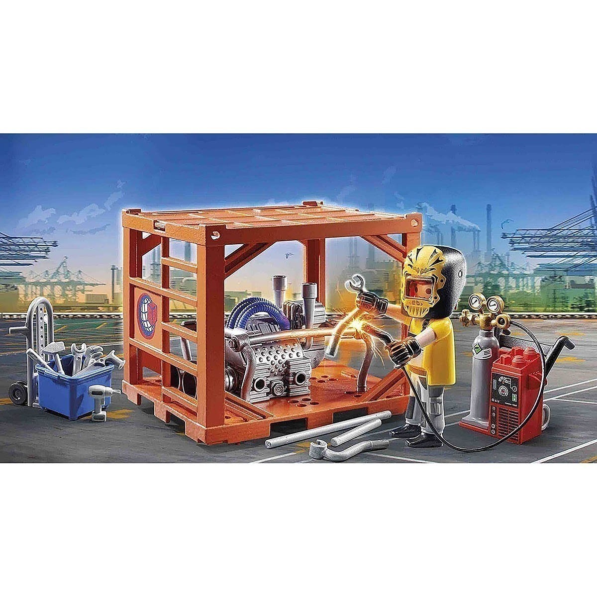 Playmobil - Fabricante De Conteiner - City Action - 70774