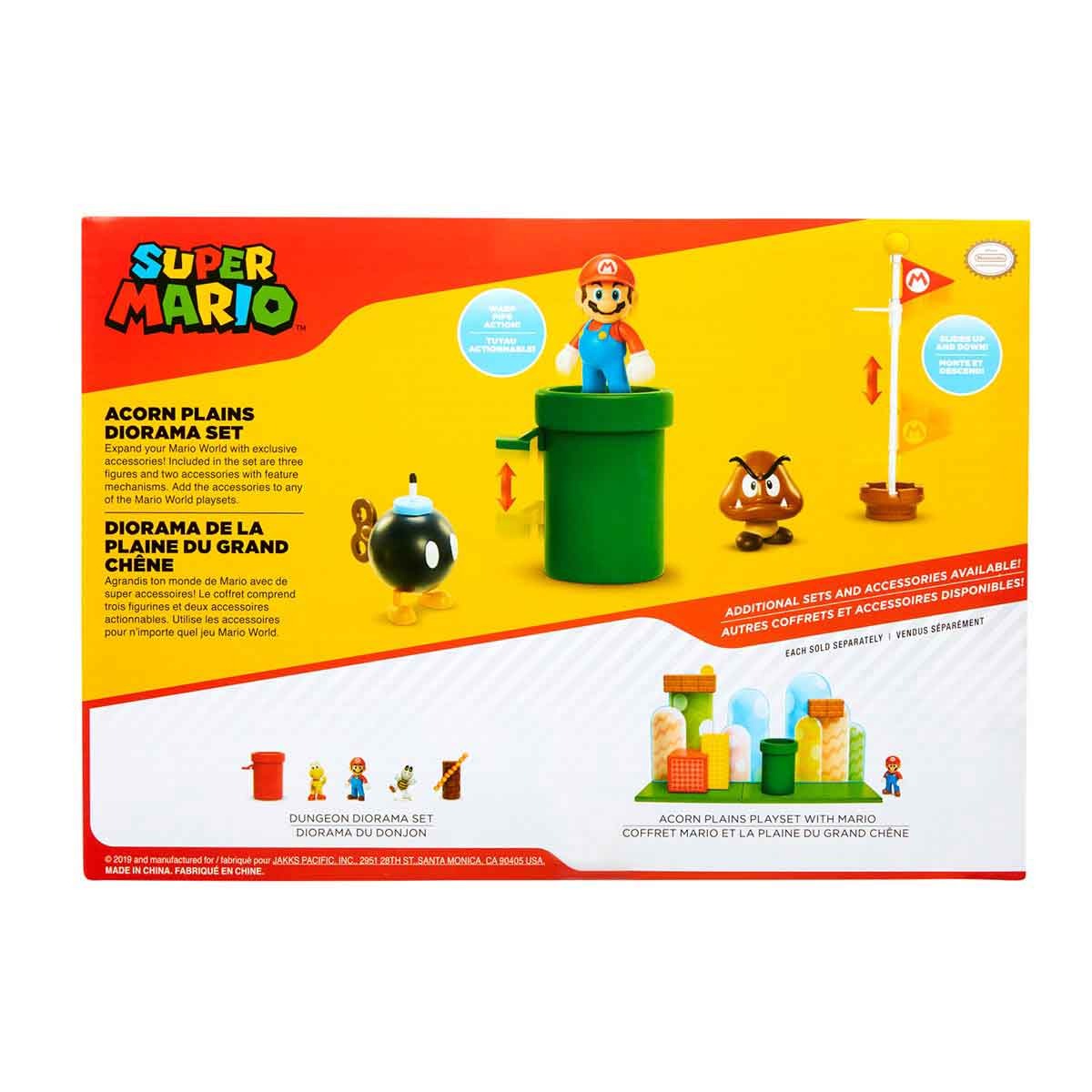Playset Diorama Planície Das Bolotas - Super Mario