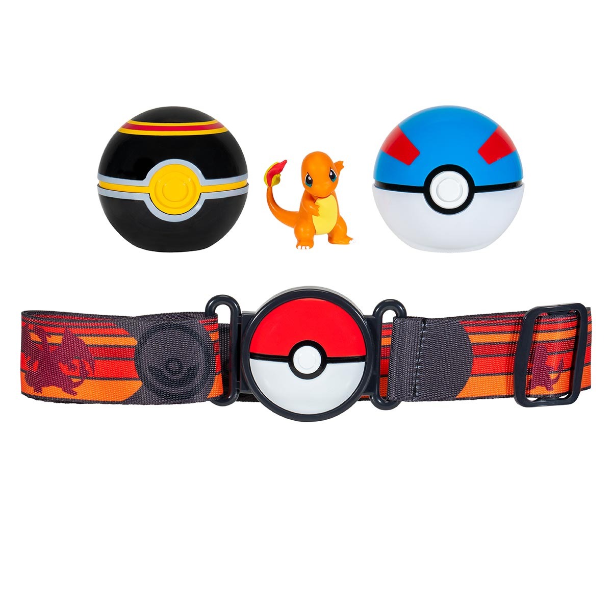 Cinto Com Boneco Charmander E 2 Pokébolas - Pokémon Cinto Com Boneco Charmander E 2 Pokébolas - Pokémon