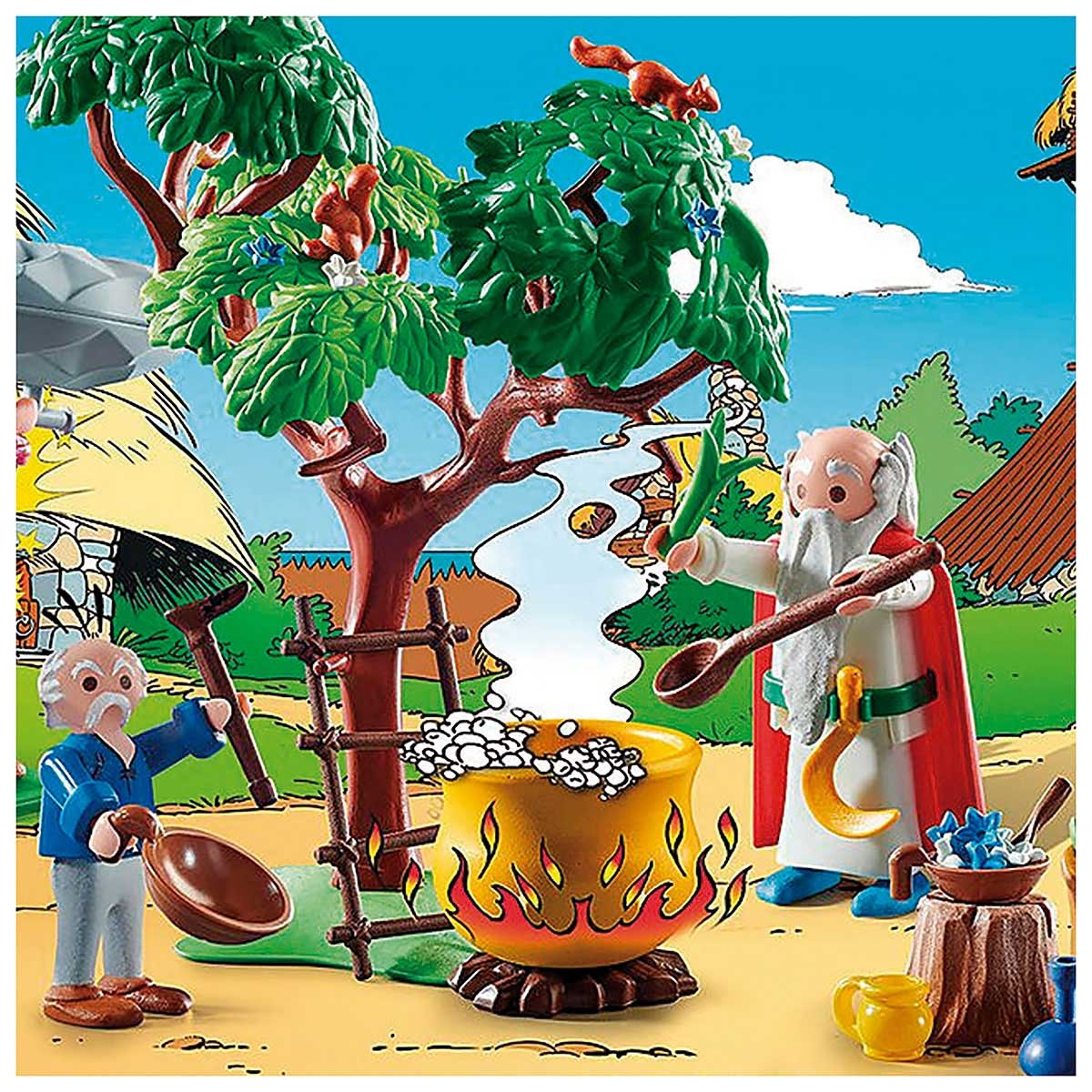 Playmobil - Getafix Com O Caldeirão Da Poção Mágica - Asterix - 70933