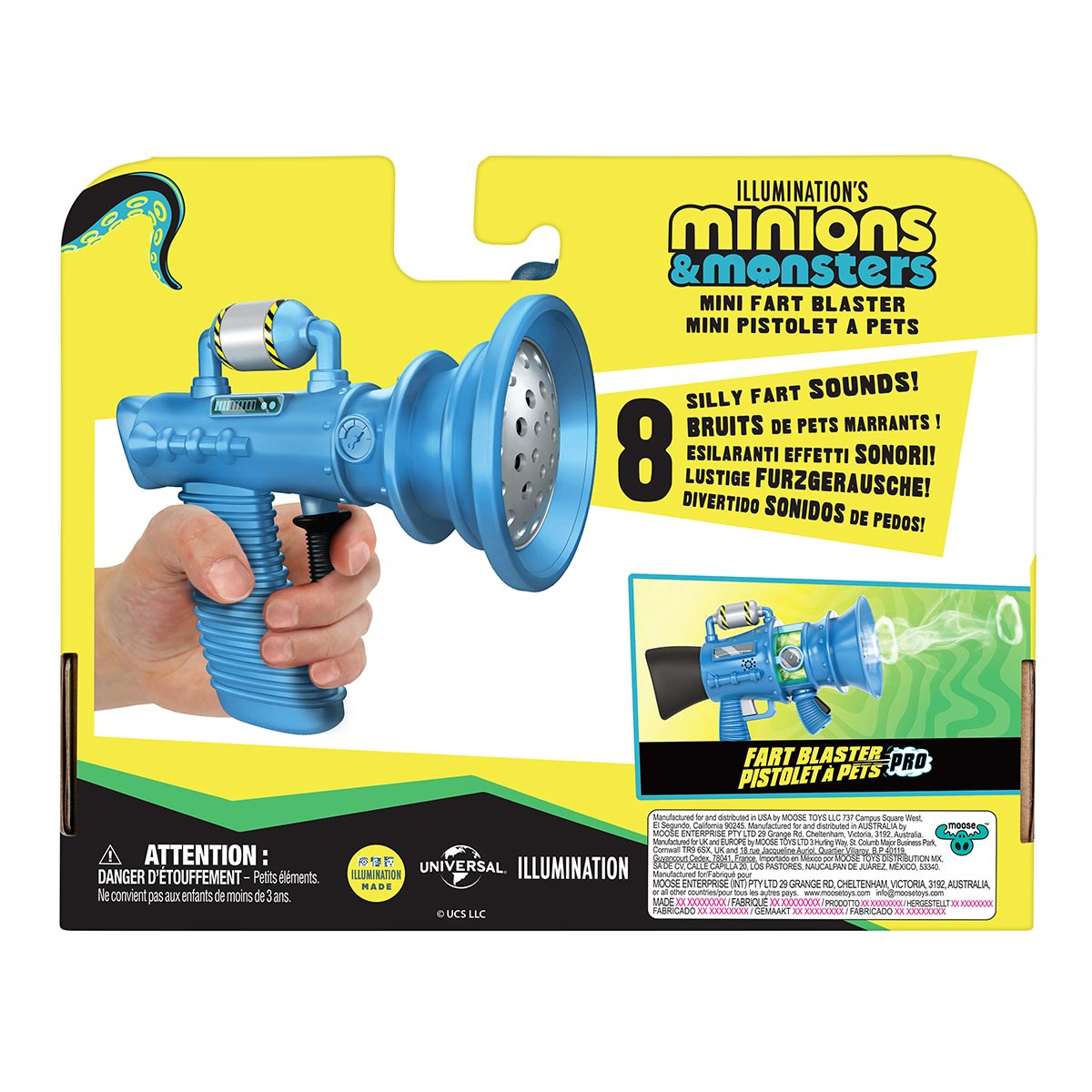 Mini Lançador de Pum Com Som - Minions & Monstros